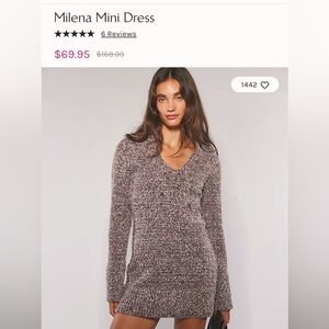 Free People Milena Knit Mini Dress - Gray